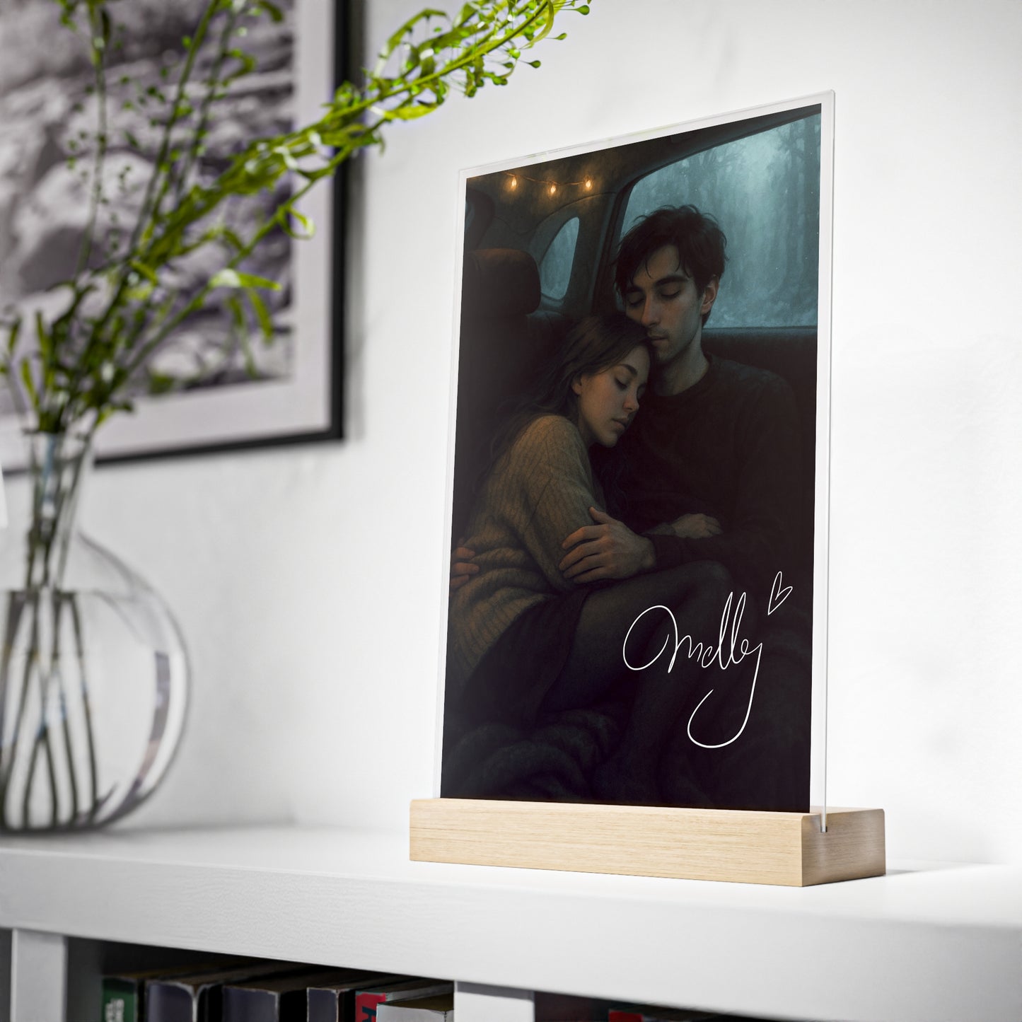 "The Millennials" Lou & Yan Auto | Aufsteller mit gedruckter Signatur