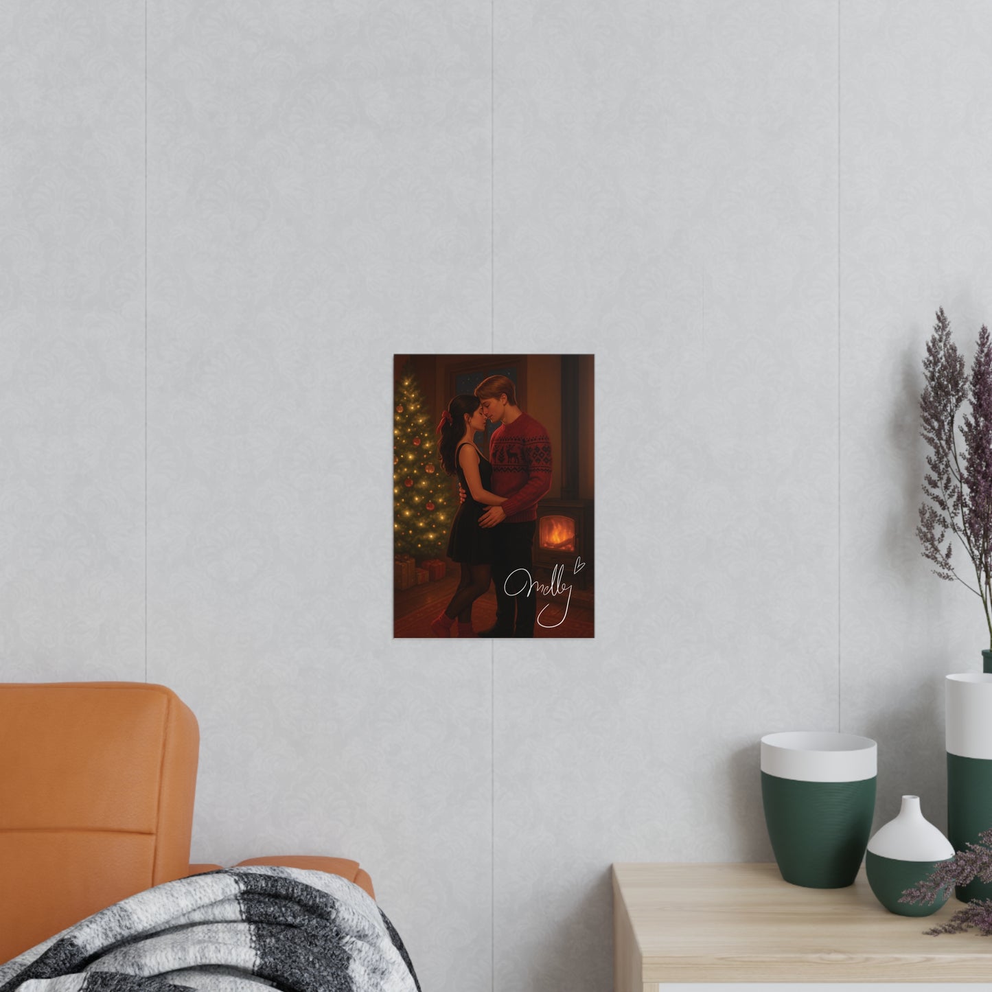 "Dear Santa, Cancel Christmas" Nala & Ben Kuss | Poster mit gedruckter Signatur