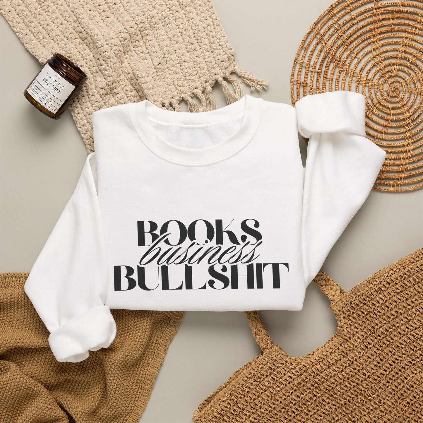"Books Business Bullshit" | Sweatshirt Unisex