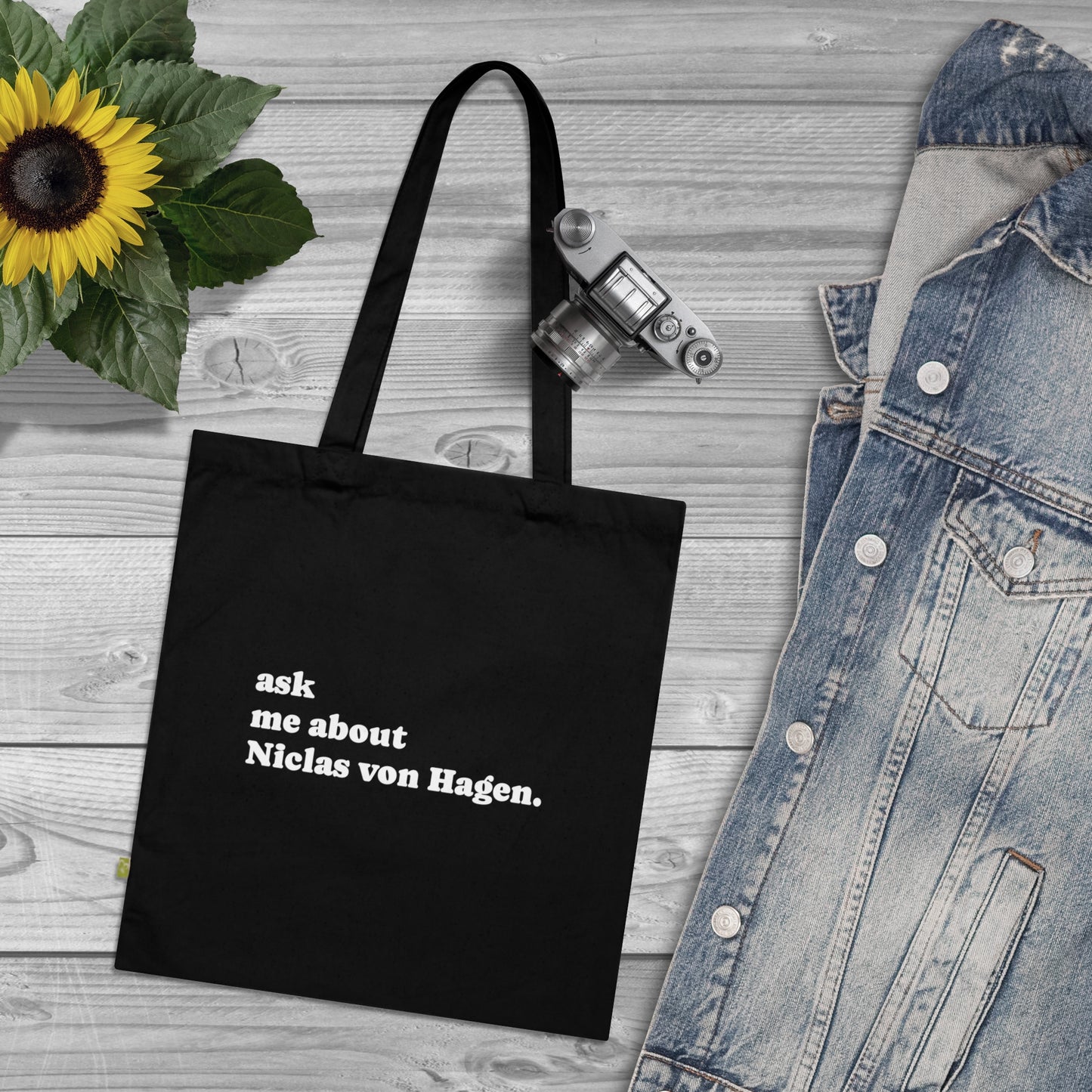 "Ask Me About Niclas von Hagen" | Tote Bag