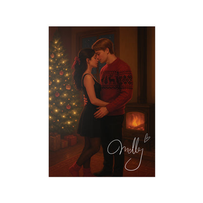 "Dear Santa, Cancel Christmas" Nala & Ben Kuss | Poster mit gedruckter Signatur
