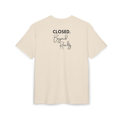 "Closed. Beyond Reality" | Oversized T-Shirt Unisex