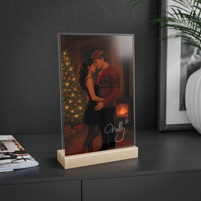 "Dear Santa, Cancel Christmas" Nala & Ben Kuss | Aufsteller mit gedruckter Signatur