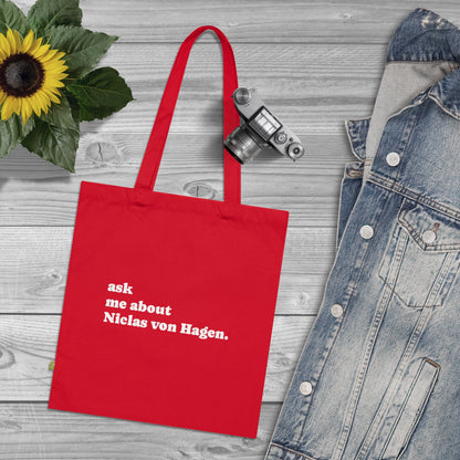 "Ask Me About Niclas von Hagen" | Tote Bag