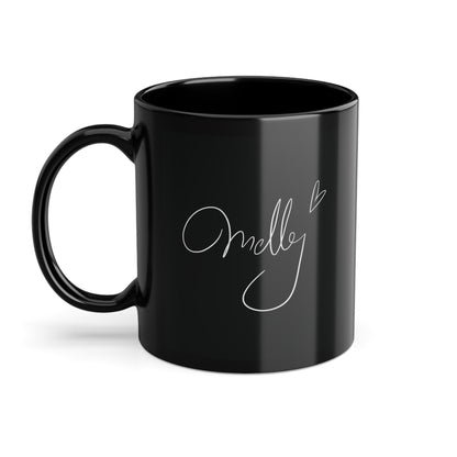 "Melly" Signatur | Tasse  schwarz