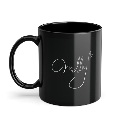 "Melly" Signatur | Tasse  schwarz