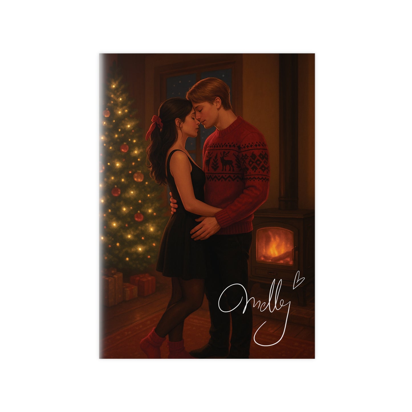 "Dear Santa, Cancel Christmas" Nala & Ben Kuss | Poster mit gedruckter Signatur